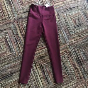 Burgundy High Waisted Legging